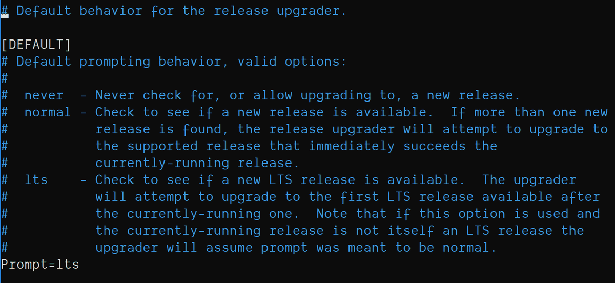 default release ugrader
